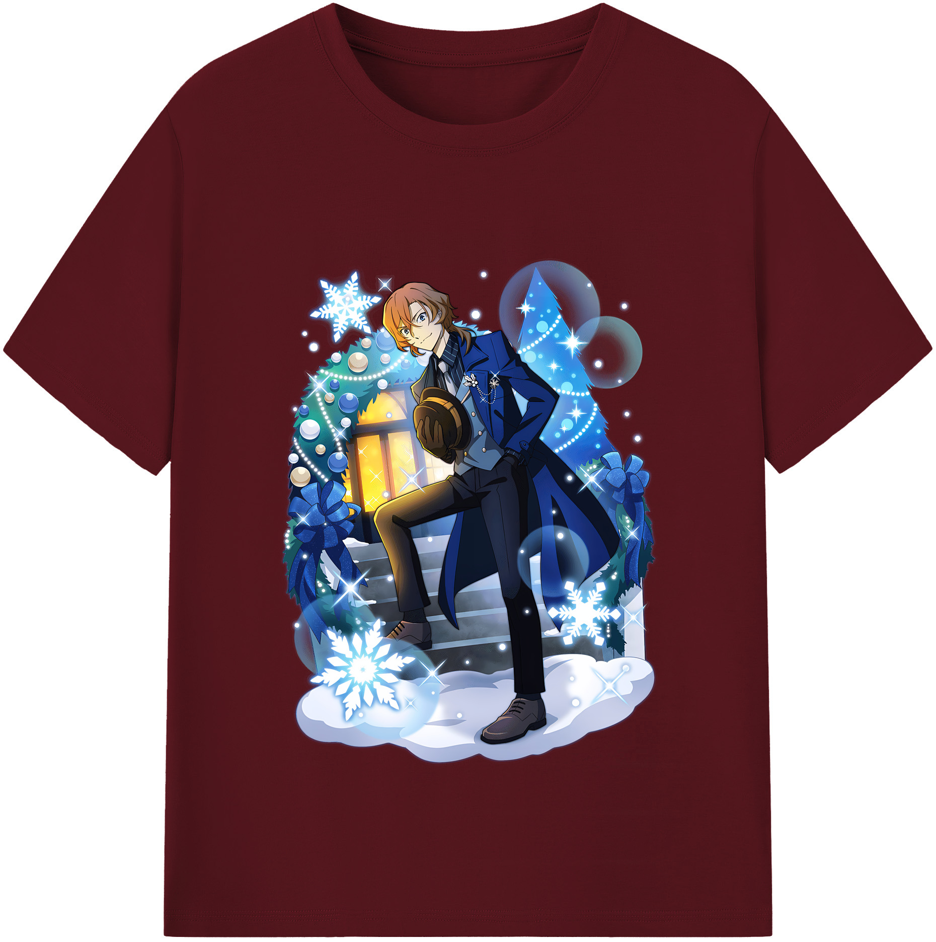 （画像用） 文豪ストレイドッグス Bungo Stray Dogs 綿100％半袖Tシャツ（フロントプリント）